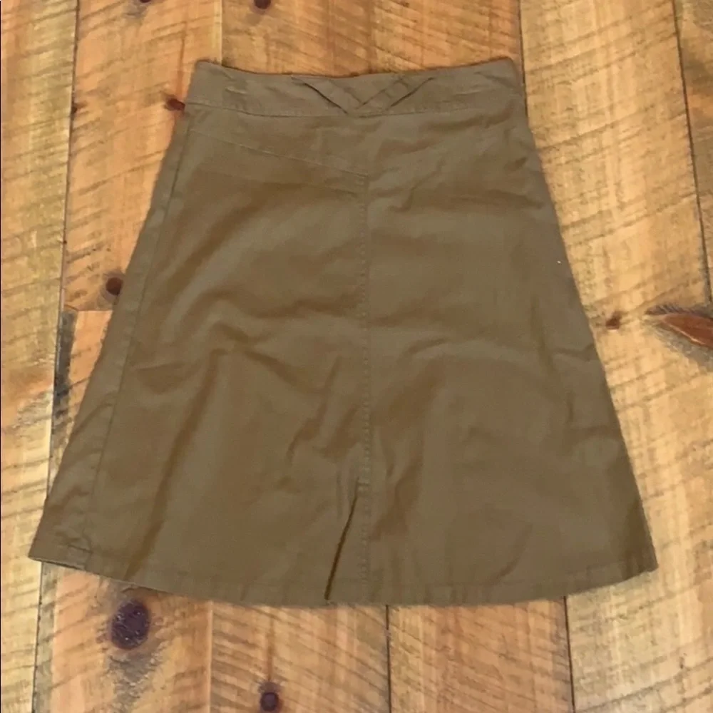 Tulle casual A-line skirt Mustard brown Small